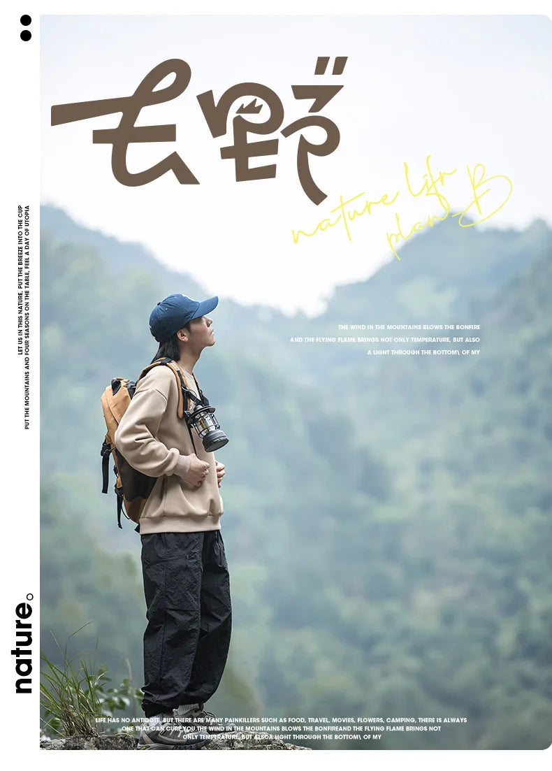 TFETTERS Autumn Men Cargo Pants 2025 Multi Pocket Waterproof Solid Color Casual Pants 100% Nylon Outdoors Tourism Men Clothes - Clikcy