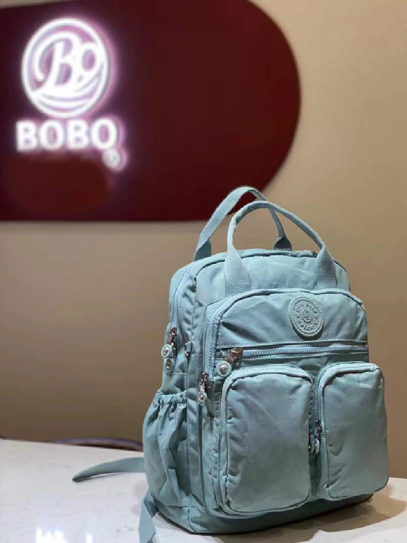 Multi-pocket Nylon School Backpack Casual Women's Backpack Lightweight Large Capacity School Bag Large Capacity Travel Backpack