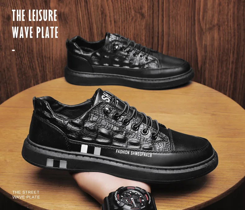 Men's Flats Shoes Luxury Men's Sneakers Spring Autumn 2024 Outdoor Sport Shoes for Men Fashion Vulcanized Shoe Tenis Para Hombre - Clikcy