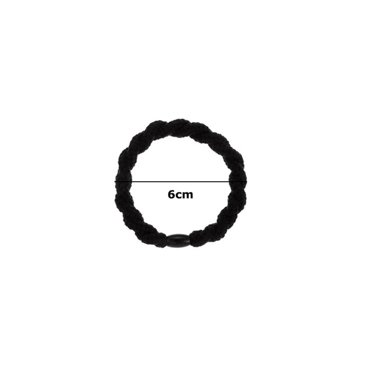 5pcs/Set Twisted Hair Ties Thick Rubber Bands Elastic Hair Band Women Hair Accessories Basic Daily Headwear - Clikcy