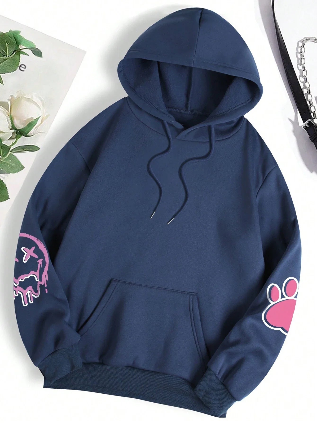 Hip Hop Street Casual Printed Female Hoodies Fashion Hoodie Oversize Loose New Sweatshirts Autumn Warm Fleece Clothing - Clikcy
