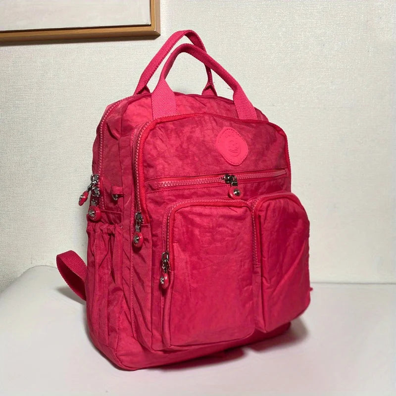 Large Capacity Backpack for Women Multi-pockets Nylon Women's Bag Causal Waterproof School Bags Laptop Backpack Stylish Backpack - Clikcy