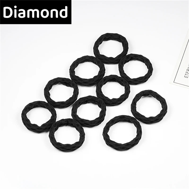 10PCS Women Girls Simple Basic Elastic Hair Bands Ties Scrunchie Ponytail Holder Rubber Bands Fashion Headband Hair Accessories - Clikcy