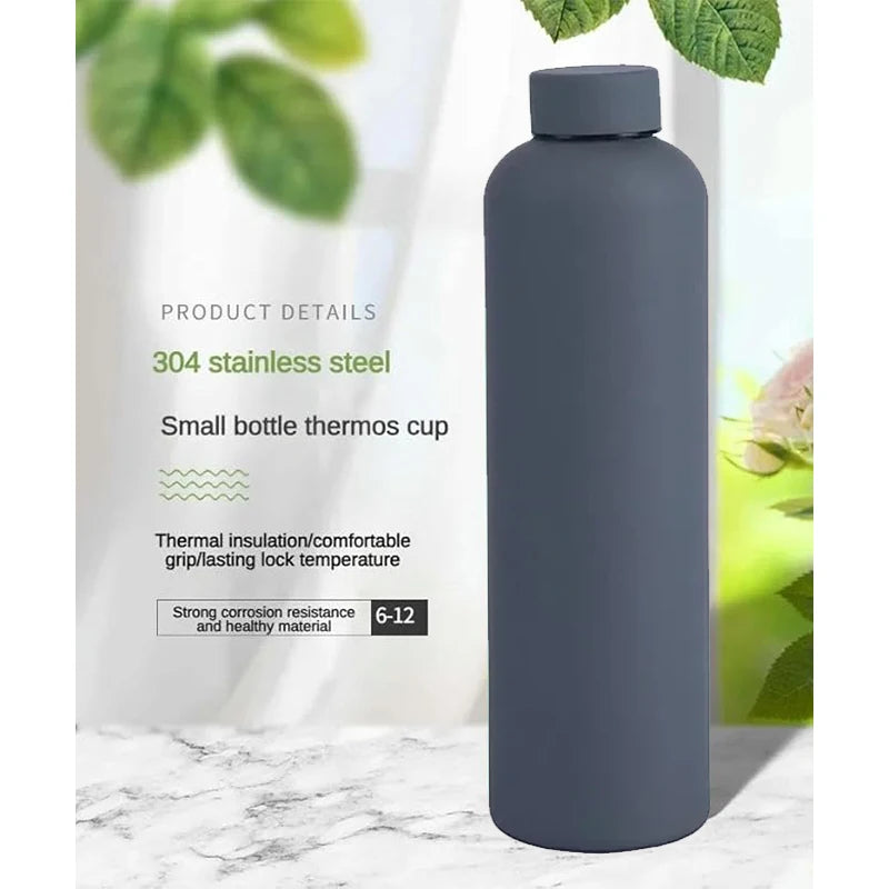 1000ML Double-Wall Stainless Steel Leak-proof Thermal Vacuum Flask Insulated Water Bottle Sports Coffee Straight Body Cup - Clikcy