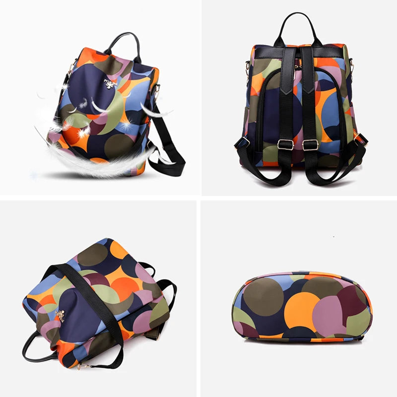 New Anti-Theft Fashion Backpack Women Casual Waterproof School Bags for Teenage Girl Multi-Function Shoulder Bag Travel Rucksack - Clikcy