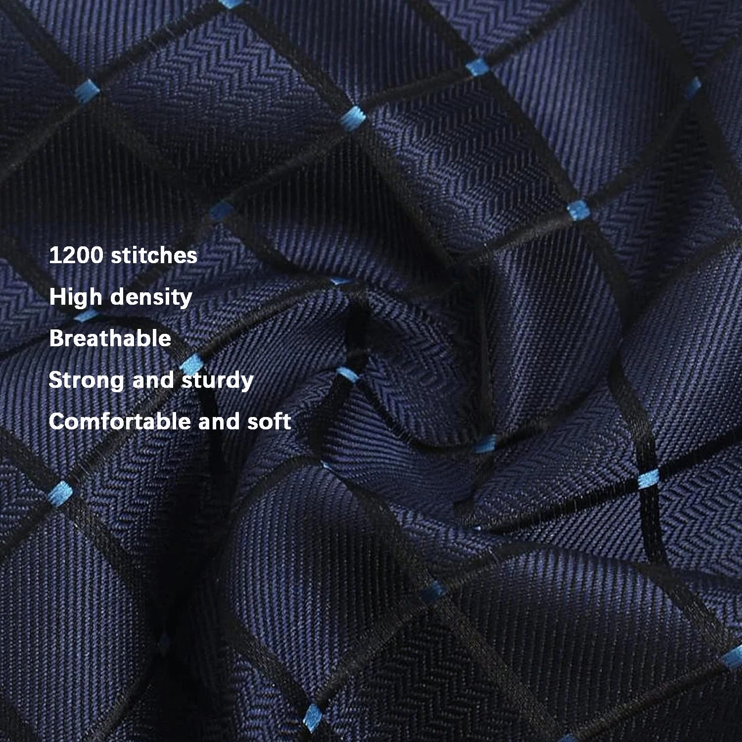 Classic 100% Silk Men's Ties In Gift box 8cm Plaid Dot Striped Business Necktie Handkerchief Cufflinks Wedding Party Tie Set - Clikcy