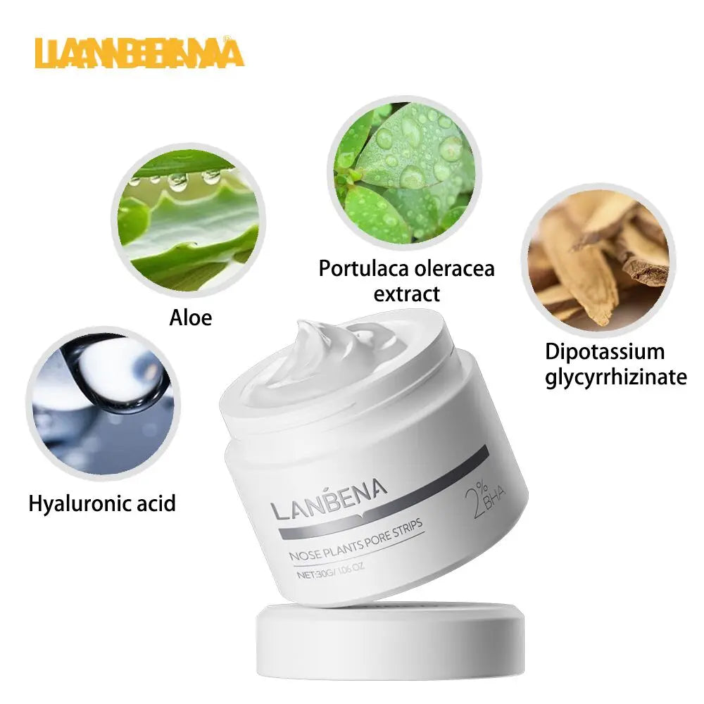 LANBENA New Style  Blackhead Remover Nose Mask Pore Strip Black Mask Peeling  Black Deep Cleansing Skin Care Beauty Health - Clikcy
