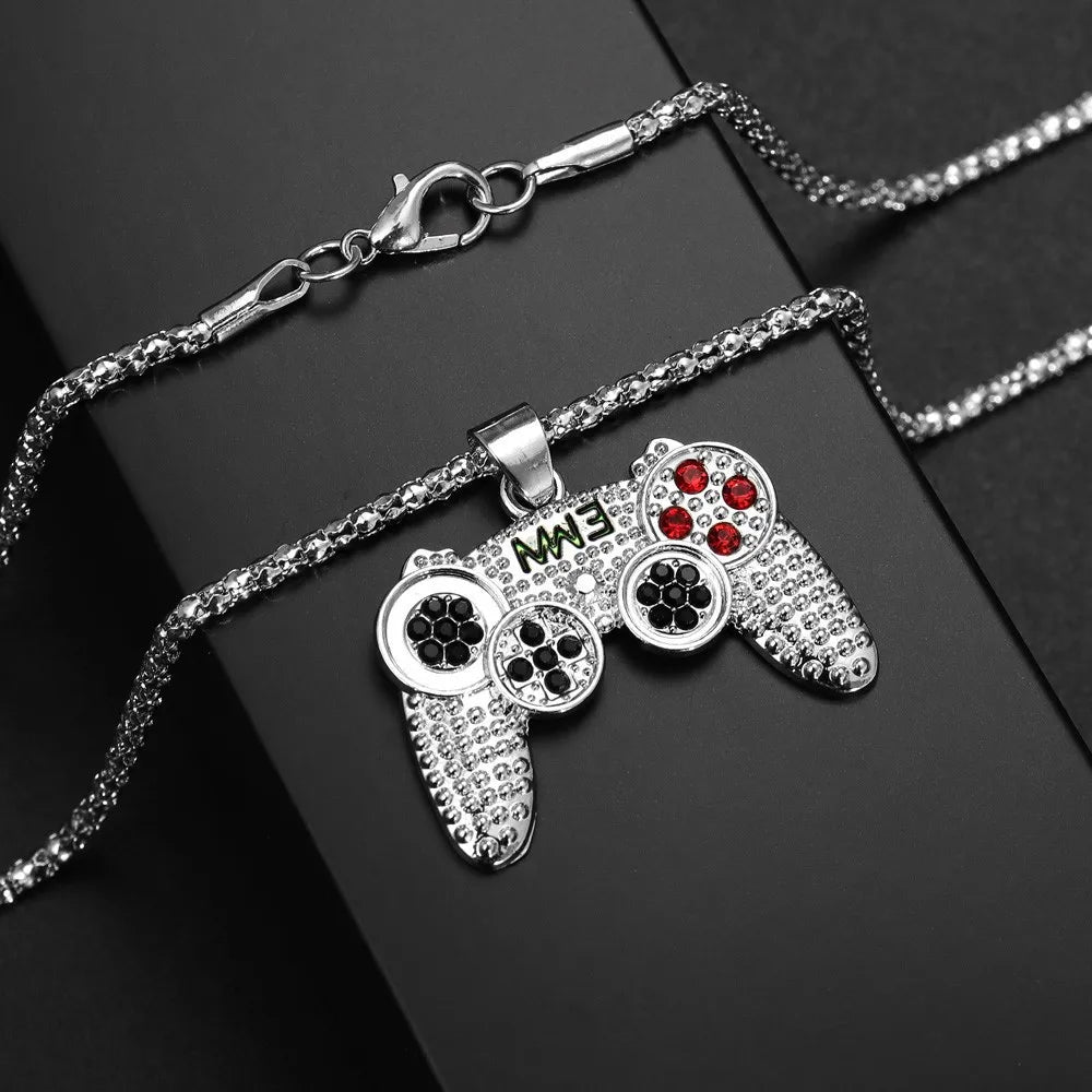 RAKOL Trendy Gamepad Lightning Stainless Steel Necklaces For Women Men Gold Color Metal Necklace Party Everyday Jewelry - Clikcy