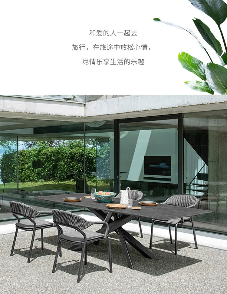 Outdoor Camping Garden Furniture Sets Lounge Rattan Dining Tables Chair Backyard Armchairs Sectional Salon De Jardin Furniture - Clikcy