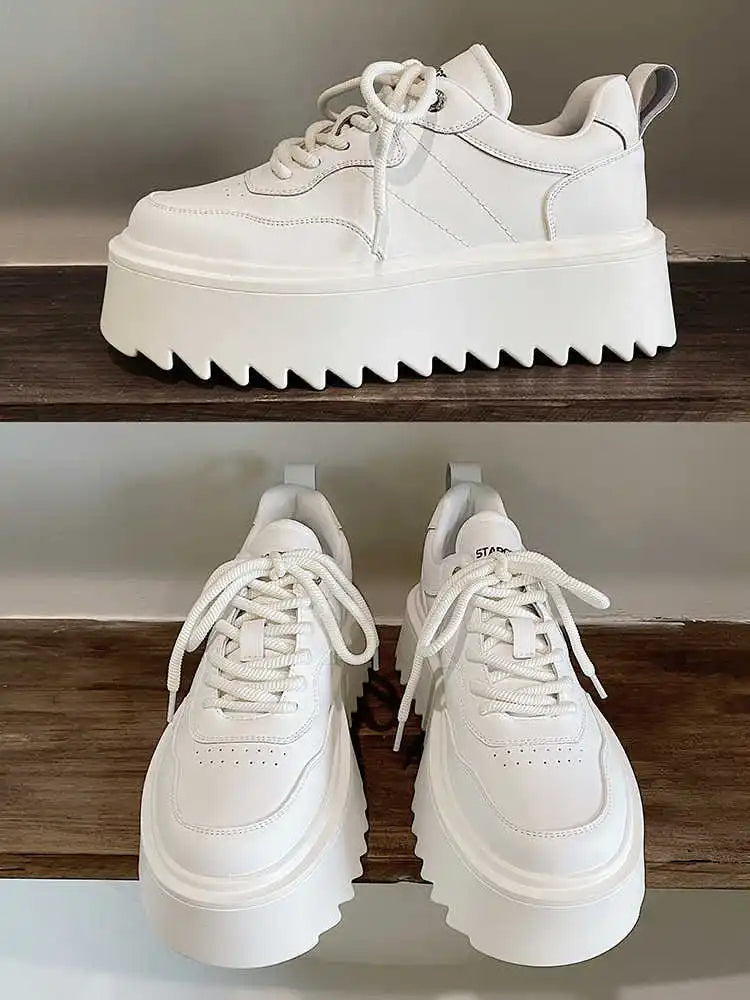 Platform Men's Casual Shoes New Skateboarding Shoes for Men Sneakers Fashion Men Black Vulcanized Shoes Non-slip Casual Sneakers