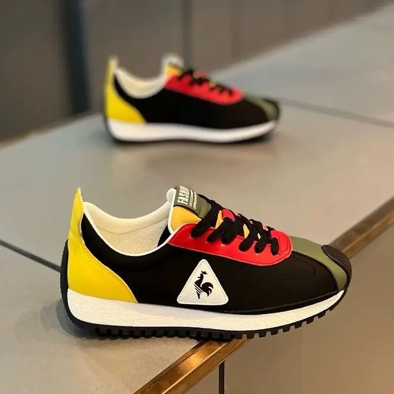 Official-website 2025 Men's Casual Sneakers Summer Comfortable Breathable Lace-up Running Shoes Men's Outdoor Soft-soled Shoes - Clikcy