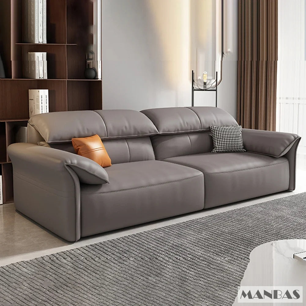 Linlamlim Electric Sofa Convertible for Cinema Living Room | Genuine Leather Electric Multifunction Sofa Bed | Folding Sofa Beds - Clikcy