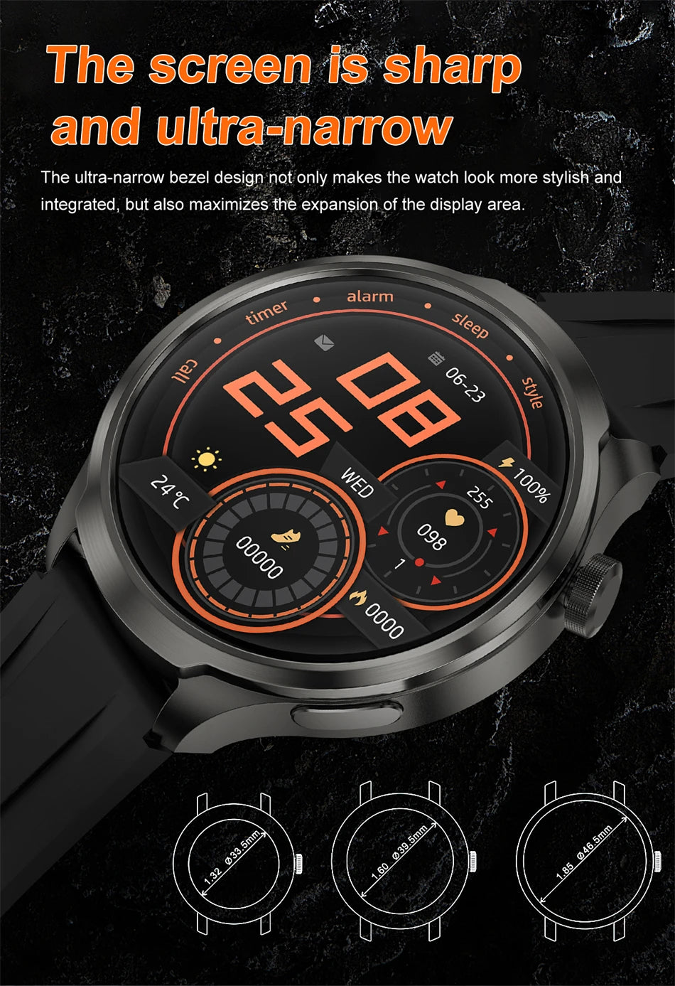 2025 New Smart Watch Men 1.85 Inch Compass 410 mAh Large Battery GPS Motion Track Bluetooth Call Health monitoring Smartwatches - Clikcy