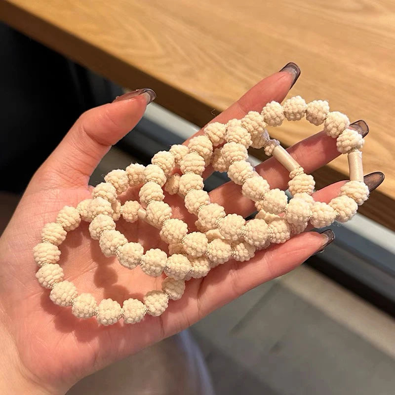 AWAYTR 5PCS New Girls Elastic Hair Rubber Bands  Headbands Women Hair Tie Hair Gum Ponytail Hair Holders Hair Accessories - Clikcy