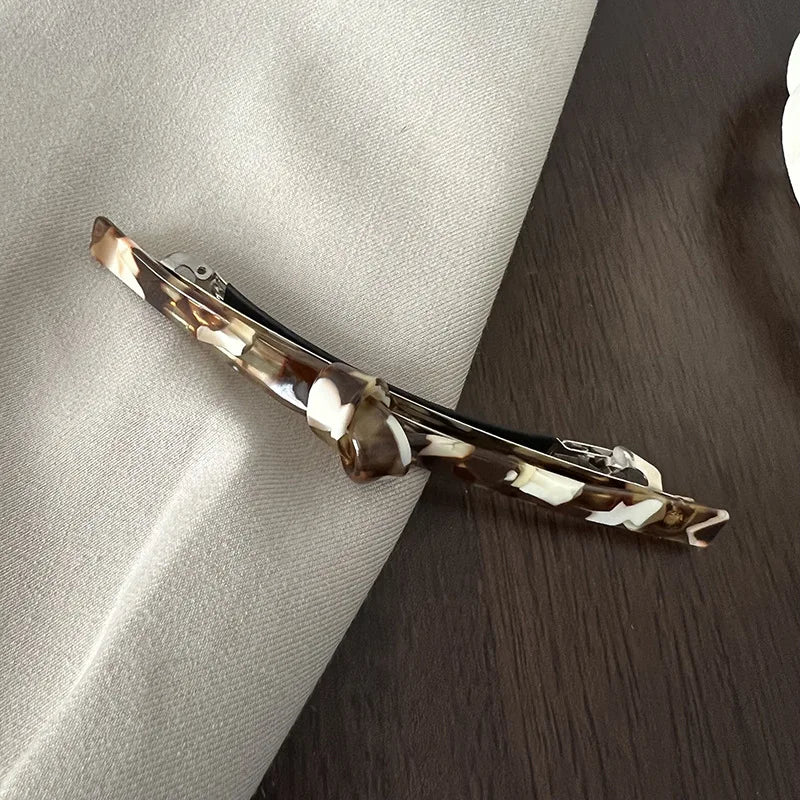 Ruoshui Woman Acetate French Bow Hair Claws Barrettes Hair Trendy Lady Hair Accessories Spring Clip Hairgrip Headwear - Clikcy