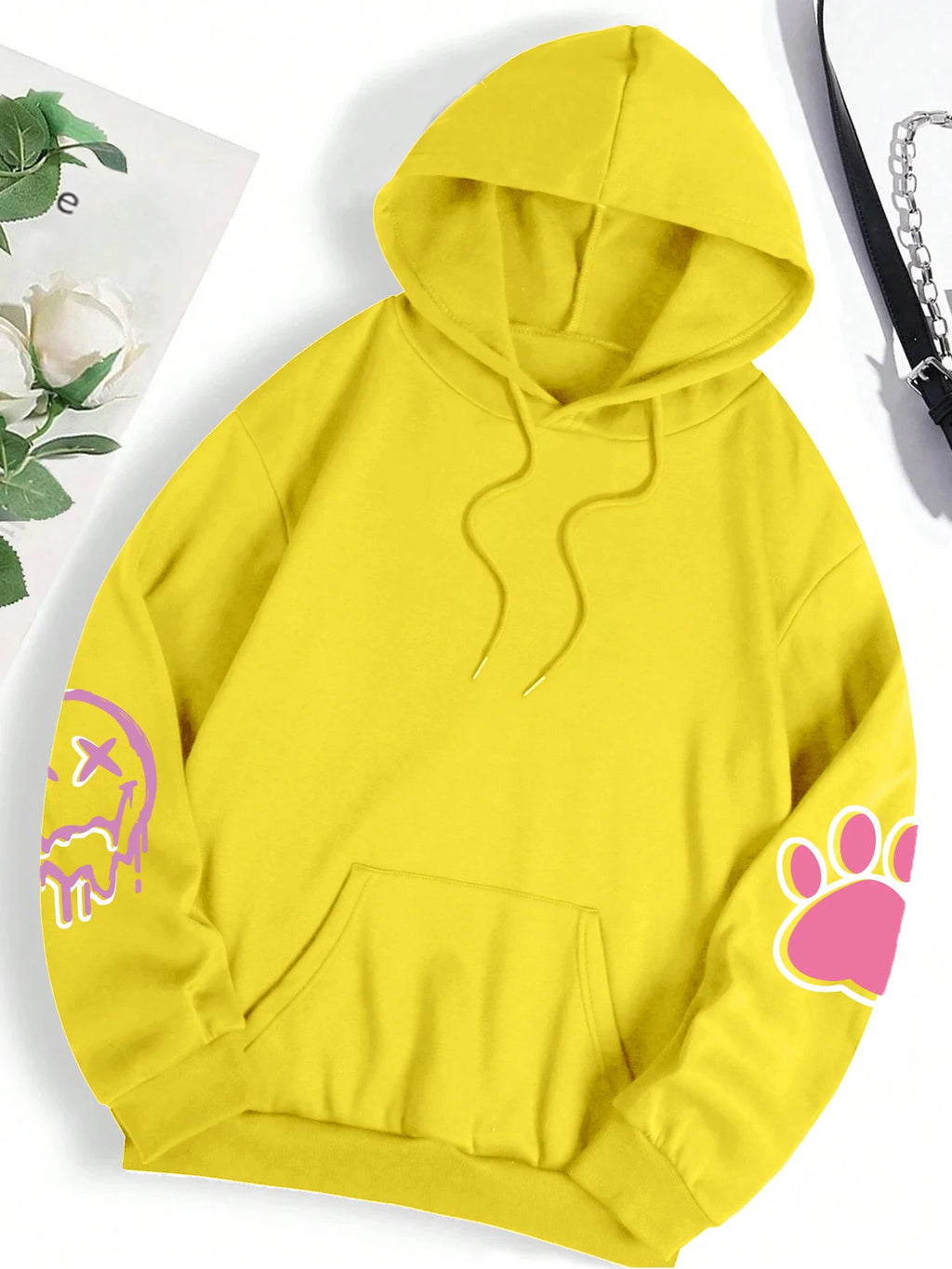 Hip Hop Street Casual Printed Female Hoodies Fashion Hoodie Oversize Loose New Sweatshirts Autumn Warm Fleece Clothing - Clikcy