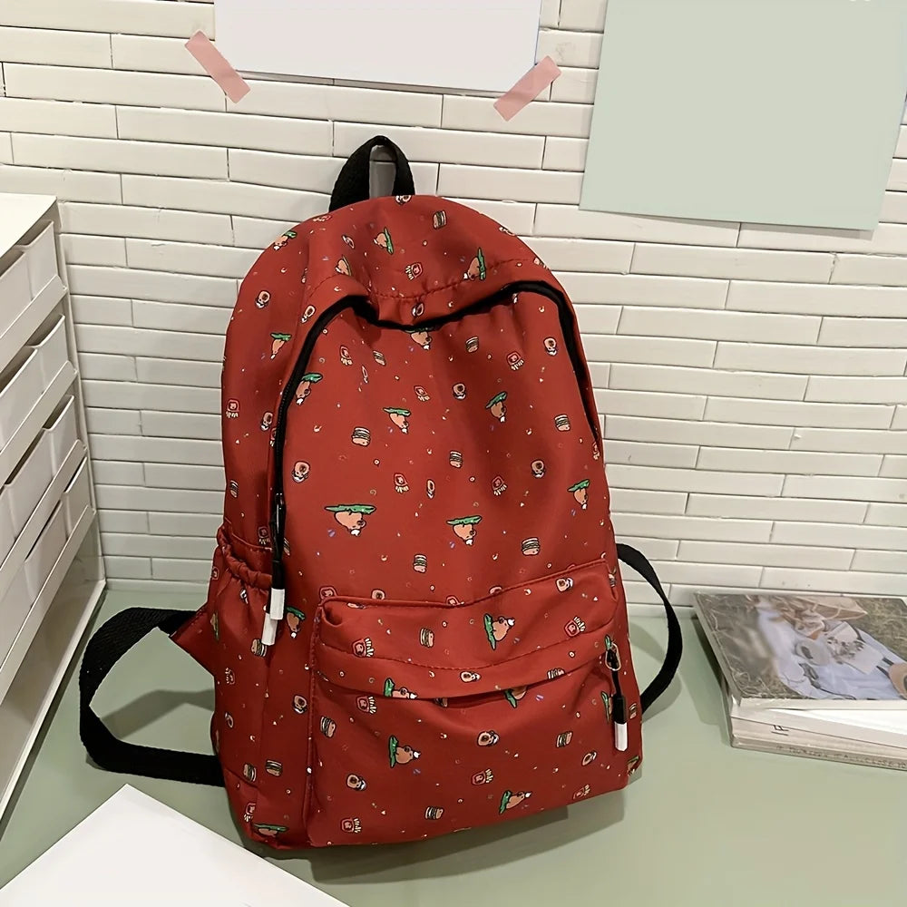 Instagram Cute Cartoon Printed Backpack Harajuku Ulzzang Japanese Soft Girl Bag Girl Backpack - Clikcy