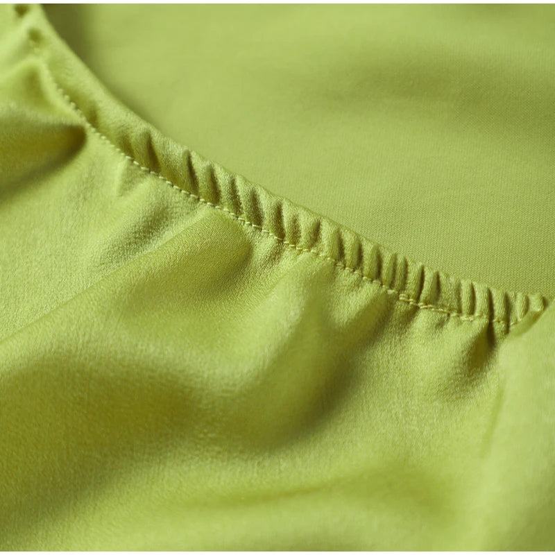 Sexy Satin Ribbon Party Dress Women Elegant Halter Backless Off Shoulder Sleeveless Female Dresses 2024 Summer Solid Robe Gown - Clikcy