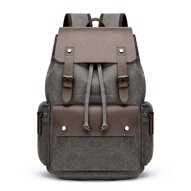 NEW Men's Backpack Vintage Canvas Backpack School Bag Men's Travel Bags Large Capacity Backpack Laptop Backpack Bag High Qualit - Clikcy