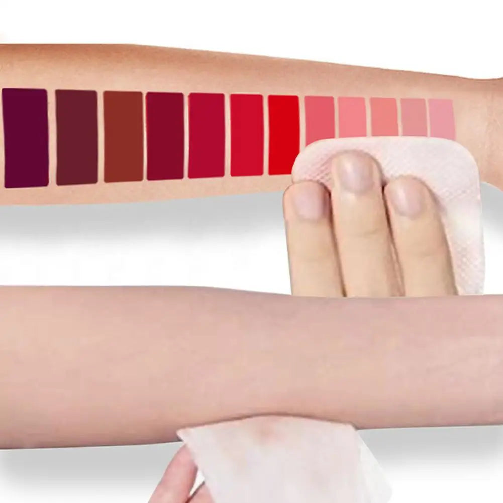 3Pcs Matte Liquid Lipstick Lip Makeup Kit Lip Gloss Lip Glaze Lip Mud Three Sets Of Velvet Mist Lipstick Non-fading - Clikcy