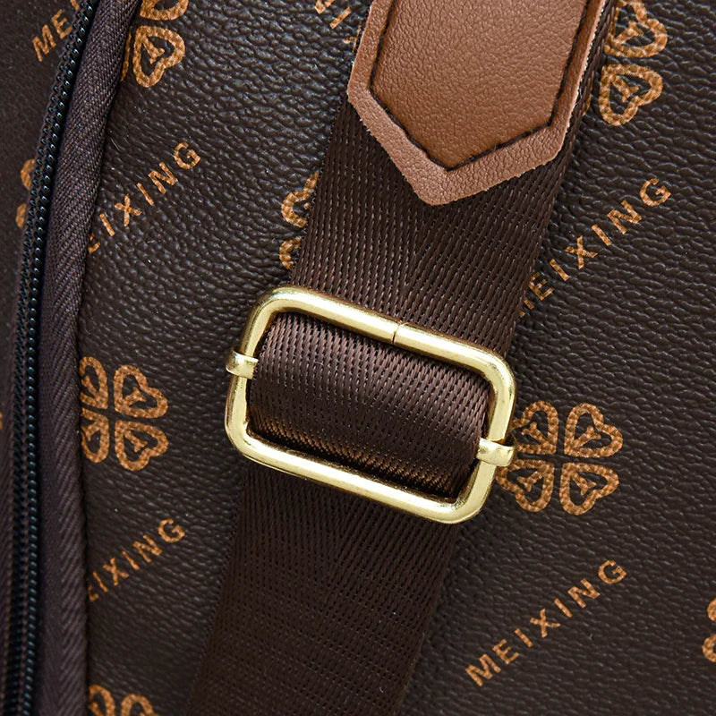 New Hot Women’s Backpack Designer High Quality Soft Leather Fashion Print Backpack Large Capacity Shoulder Bags - Clikcy