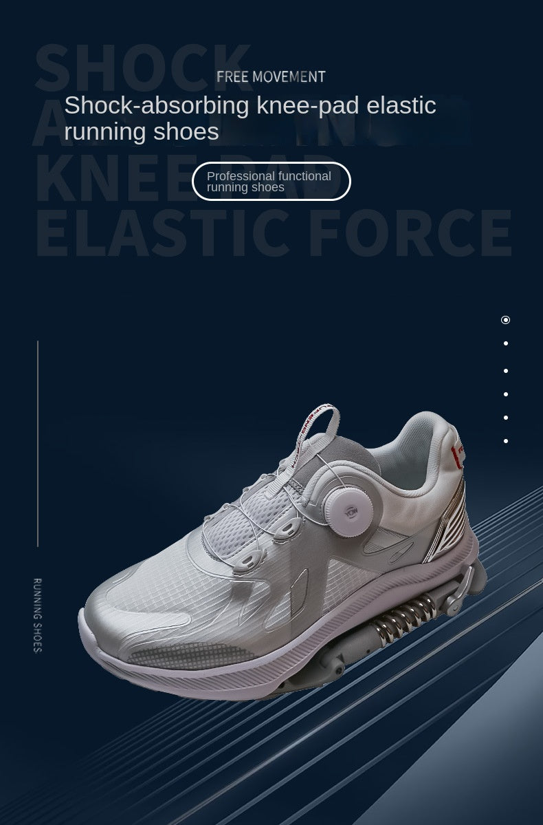 Mechanical running shoes Bouncing Spring shock absorption running Shoes Women men Sneaker Shoes - Clikcy
