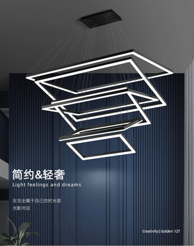 Living room pendant lamp 2024 new simple modern atmosphere hall main lamp Nordic creative designer restaurant lamp - Clikcy