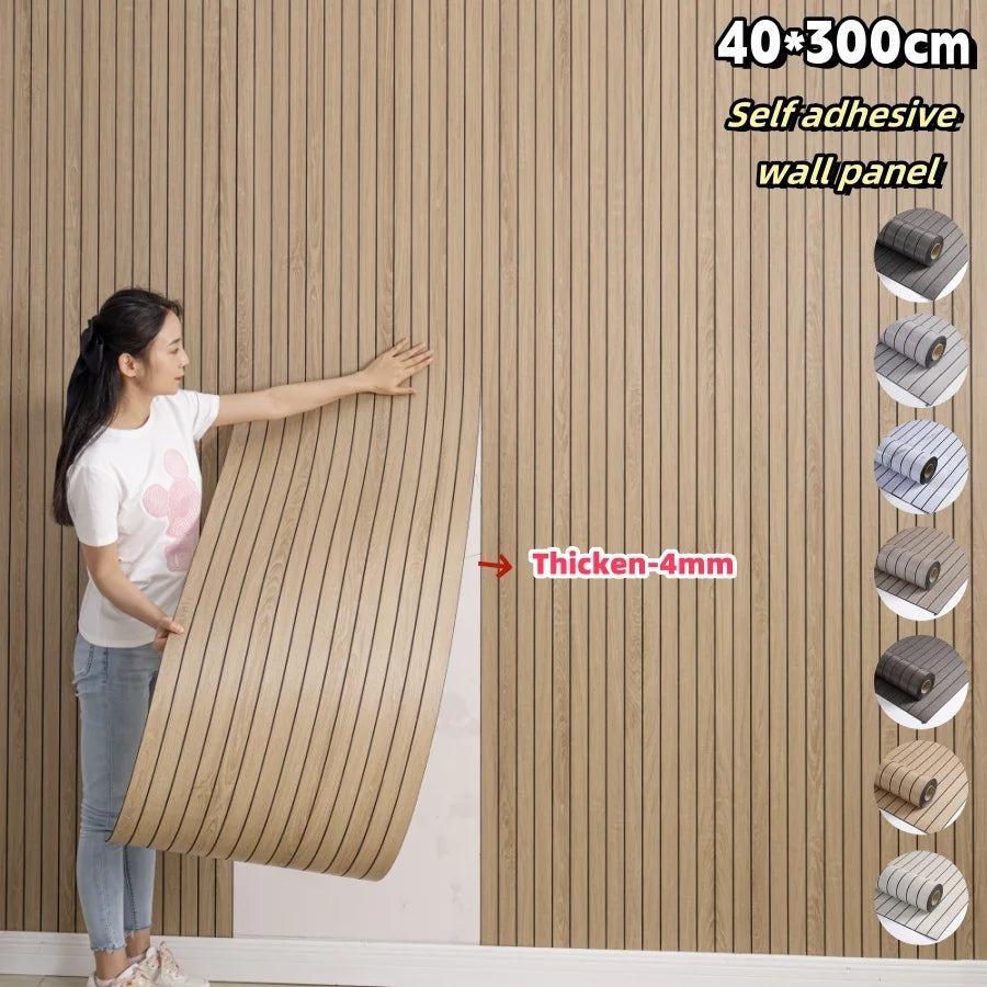 1 Roll Self-Adhesive Wall Panel Sxp Foam Stickers Peel and Stick 3D Wall Sticker Easy to DIY Suitable for Ceiling, Living Room - Clikcy