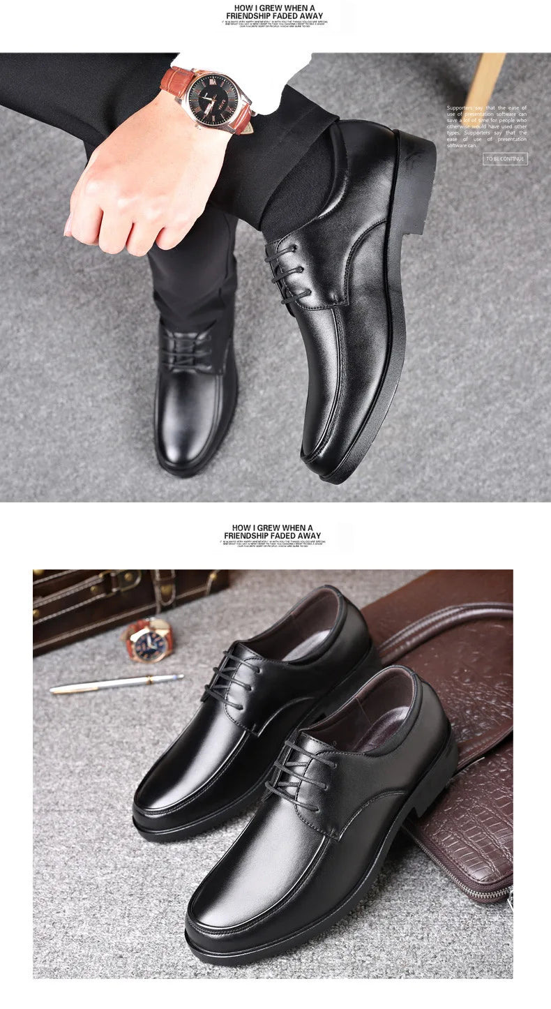 Mens Dress Shoes Men's Formal Original Leather Italian Skin Shoes for Men Elegant Casual Business Luxury Social Male Shoe - Clikcy