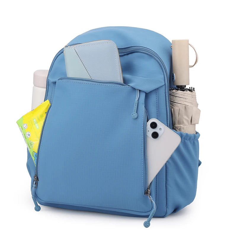 Casual Backpack Women Waterproof Nylon Back Pack Large Capacity Student Daypack Simple Schoolbag for Girls Ladies Travel Bags - Clikcy