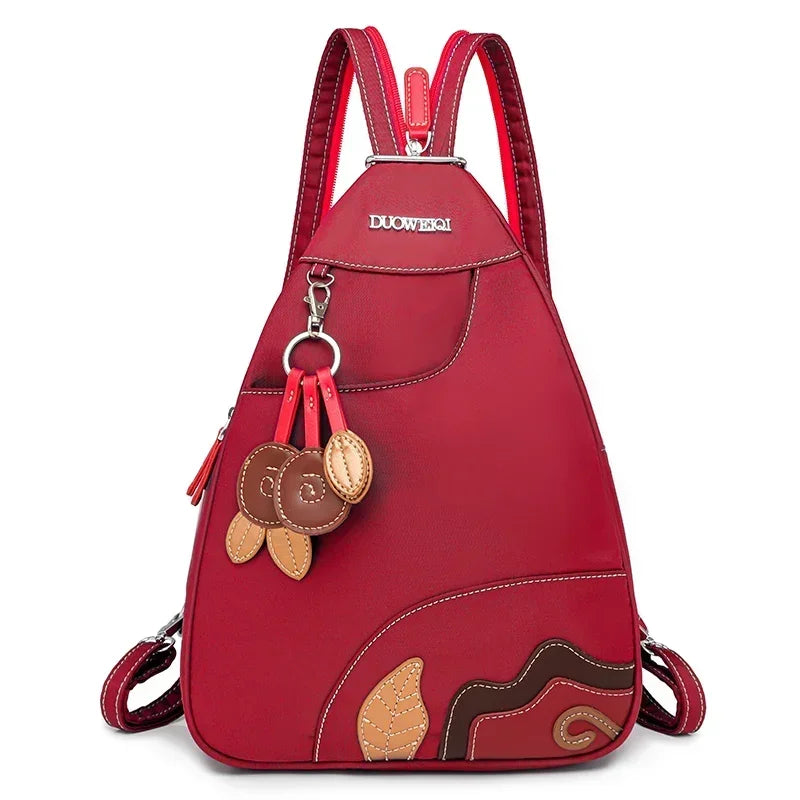 Casual Solid Nylon Designer Style Backpacks for Women 2025 High Quality Simple Versatile Commute Hot Trendy Sweet School Bags