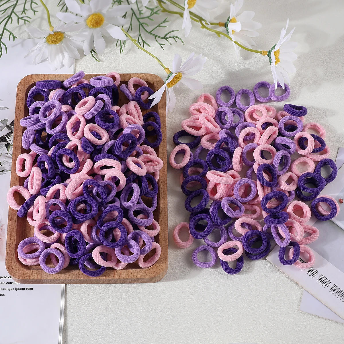 100/300Pcs Children Elastic Hair Bands Girls Rubber Band Kids Sweet Scrunchie Hair Ties Baby Headband Kids Hair Accessories - Clikcy