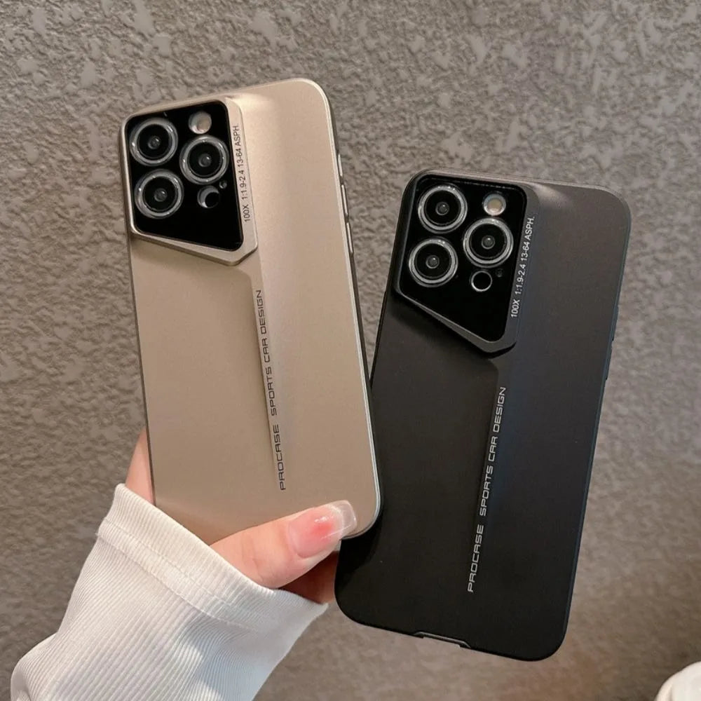 16 ProMax Plus Ultra Thin Matte PC Phone Case for iPhone 15 ProMax 14 15 16 Pro Max 15pro Full Lens Protective Hard Bumper Cover - Clikcy