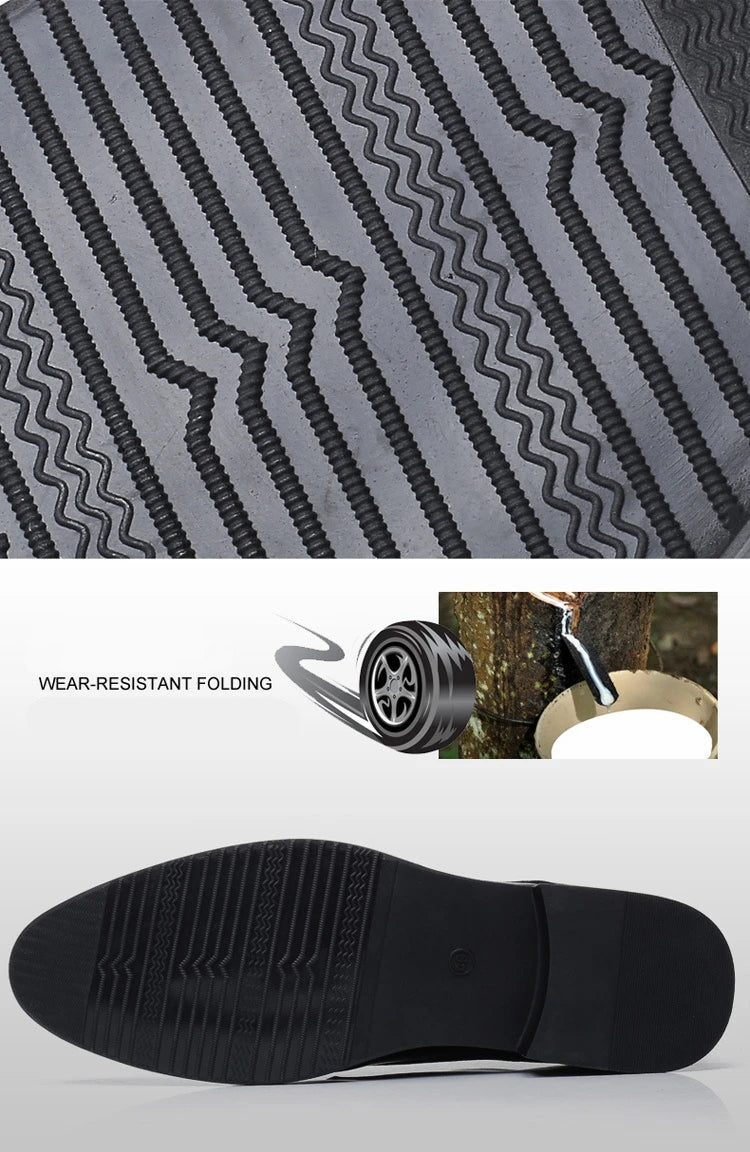 Classic Derby Shoes Men Leather Dress Basic Lace-up Casual Business Wedding Party Comfortable Shoe For Man