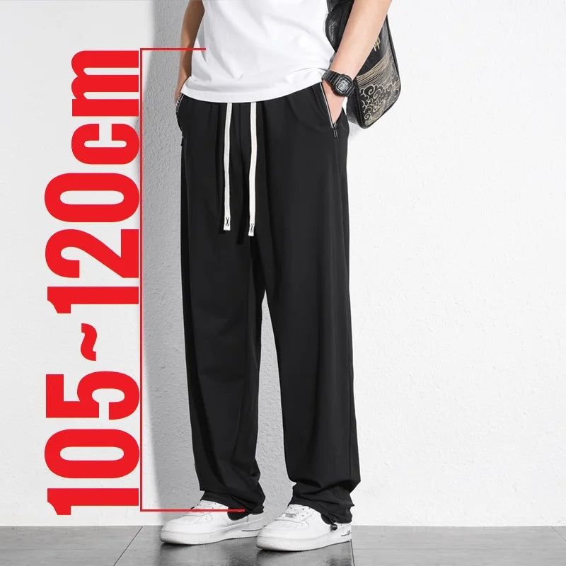 Tall Clothes Men's Pants Extra Long Length Summer Trouser Male Ice Silk Sport Inseam 36 190 Cm 120 115 Leg 110 120cm 115cm 105 - Clikcy