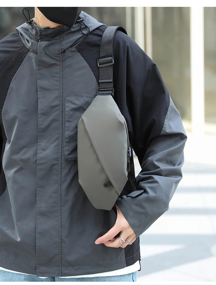 Men Minimalist Outdoor Sports Running Jogging Waist Bag Man Waterproof Fanny Pack Stylish Cross Body Belt Bag Waist Bag for Men - Clikcy