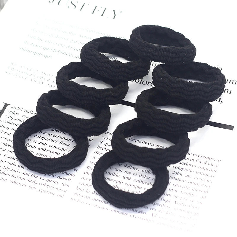 20PCS High Elasticity Fashion Hair Rope High Elasticity Jacquard Pattern Hair Ring Fashion Women's Headband Hair Accessories - Clikcy