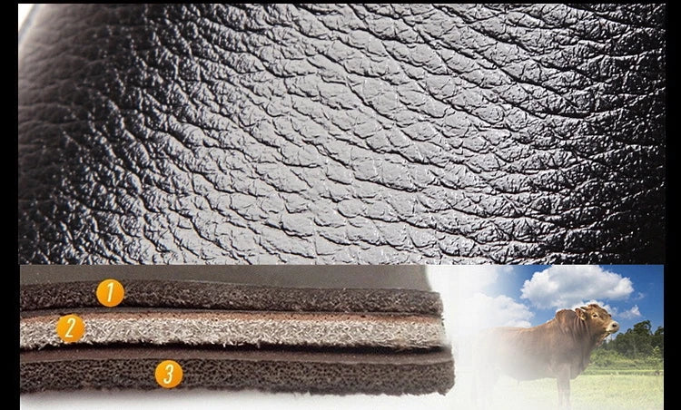 Leather Men Formal Shoes Luxury Brand 2022 Men's Loafers Dress Moccasins Breathable Slip on Black Driving Shoes Plus Size 38-44 - Clikcy