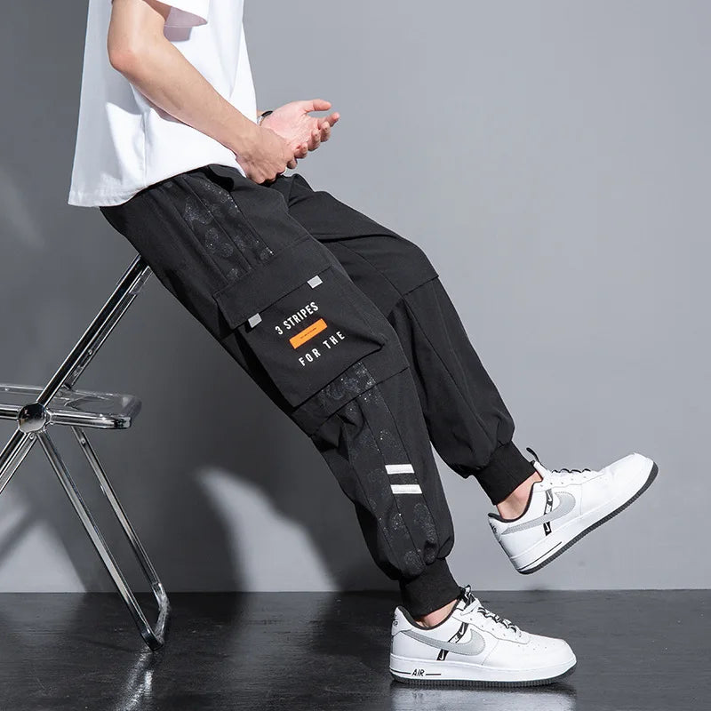 Big Size Cargo Pants Men Summer Loose Sweatpants Ice Silk Sport Jogger Trouser Male Stretch Large Plus 10XL 6xl 7xl 8xl 9xl 52 - Clikcy