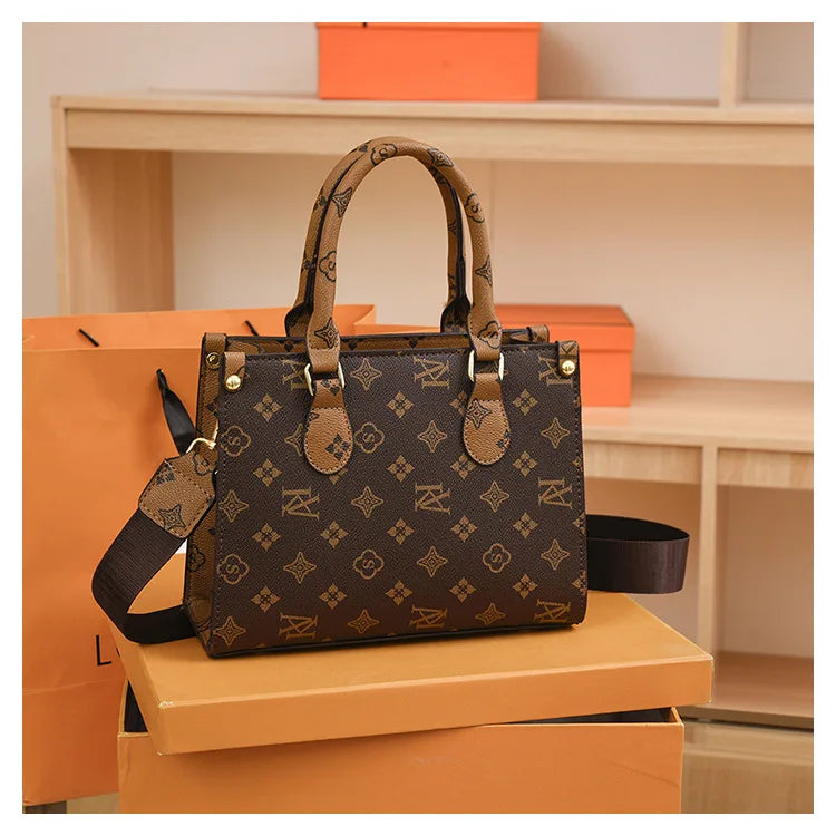 New Women bag Shoulder bag Handbag for women 2025 Crossbody bag pattern PU Portable bucket bag ladies messenger bag - Clikcy