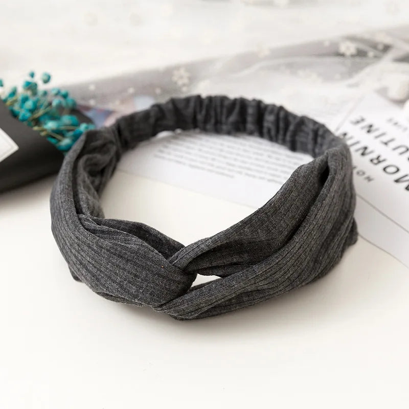 2024 New Design Fashion Women Summer Style Headbands Bohemian Girl Cross Turban Bandage Bandanas Hairbands Hair Accessories - Clikcy