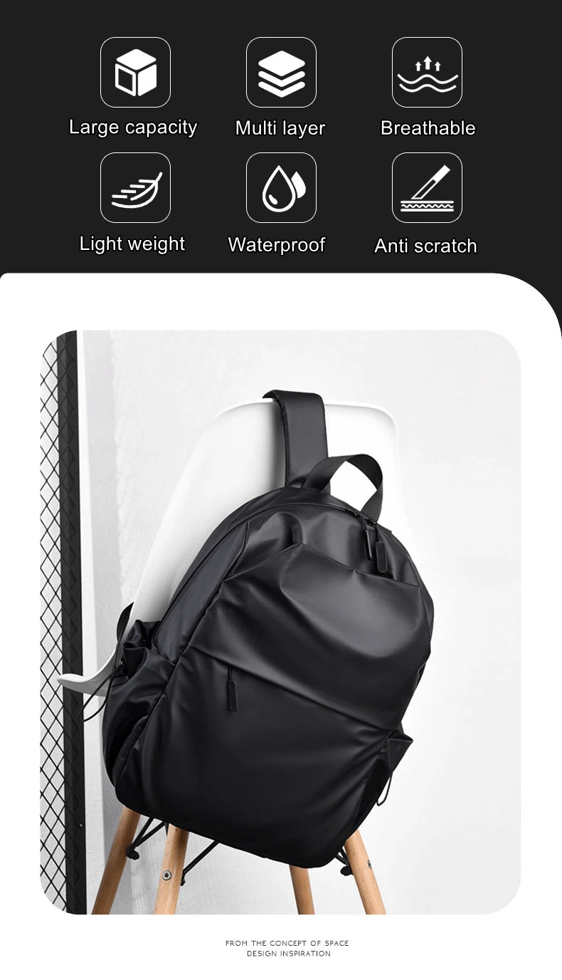Fashion Backpacks for Men 35L High Capacity Waterproof Travel College Backpack for Men Trendy Women Laptop School Travel Bags - Clikcy