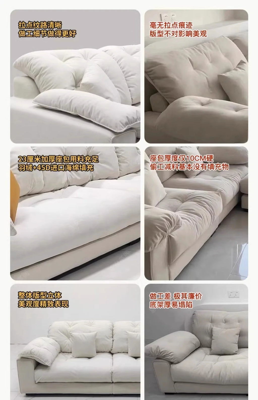 Nordic Modern Living Room Sofa Luxury Designer Fluffy Loveseat Lazy Sofa Lounge Cloud Divano Da Soggiorno Furniture Home - Clikcy