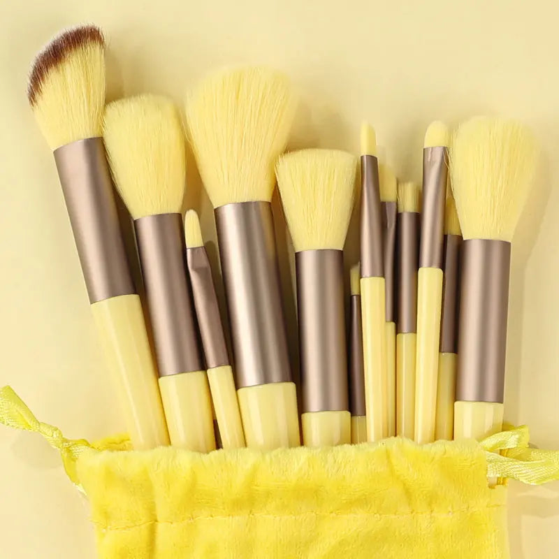 13Pcs Professional Makeup Brushes Set Soft Fluffy for Foundation Blush Powder Eyeshadow Kabuki Blending Makeup Brush Beauty Tool - Clikcy