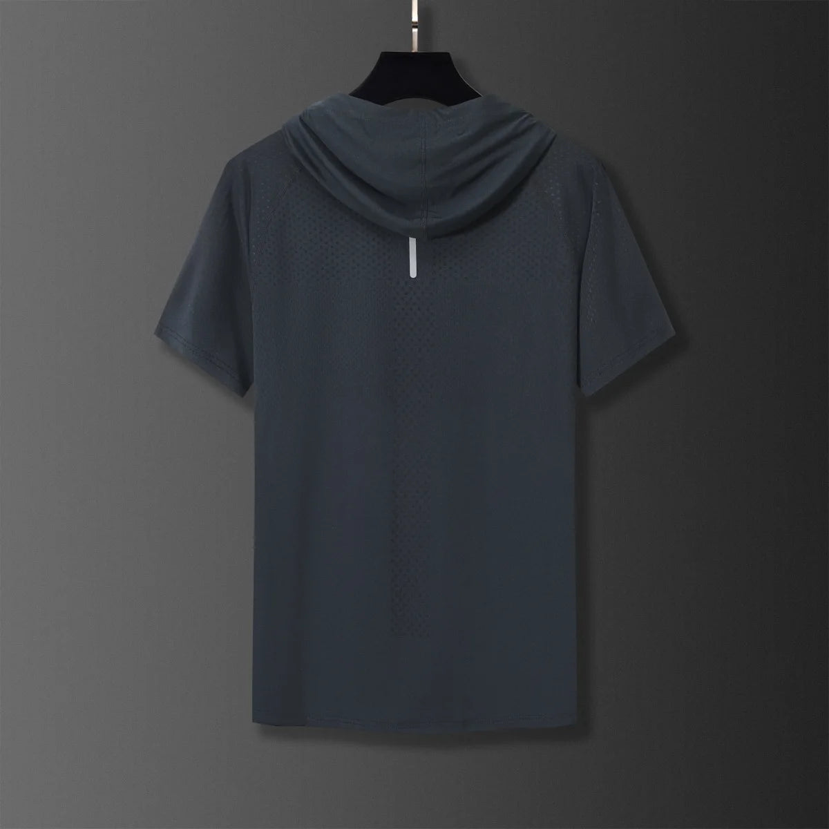 Youthful Vitality Summer Sweatshirts Thin Men's Printing Hooded Quick Drying Breathable Casual Motion Loose Short Sleeve Tops - Clikcy