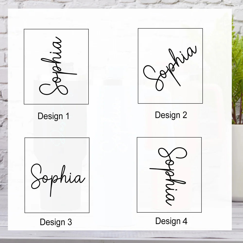 40oz Personalized Tumbler With Handle Lid Straw Bridesmaid Proposal Birthday Gift Thermos Travel Cup Gift For Her Coffee Mug - Clikcy