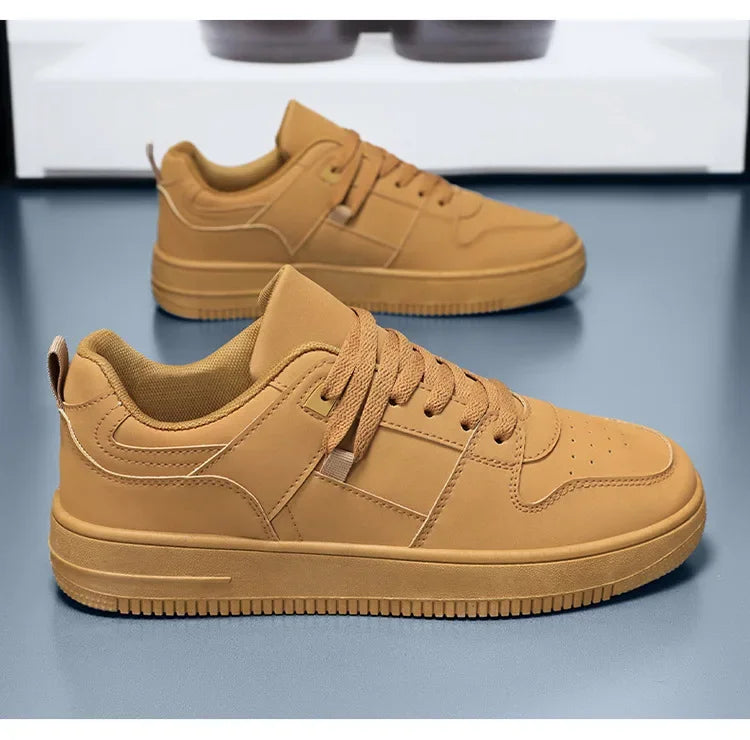 Men's Breathable Spring Summer Casual Shoes Student Fashion All-Match Lightweight Sporty Board Shoes Comfortable Rubber Sole