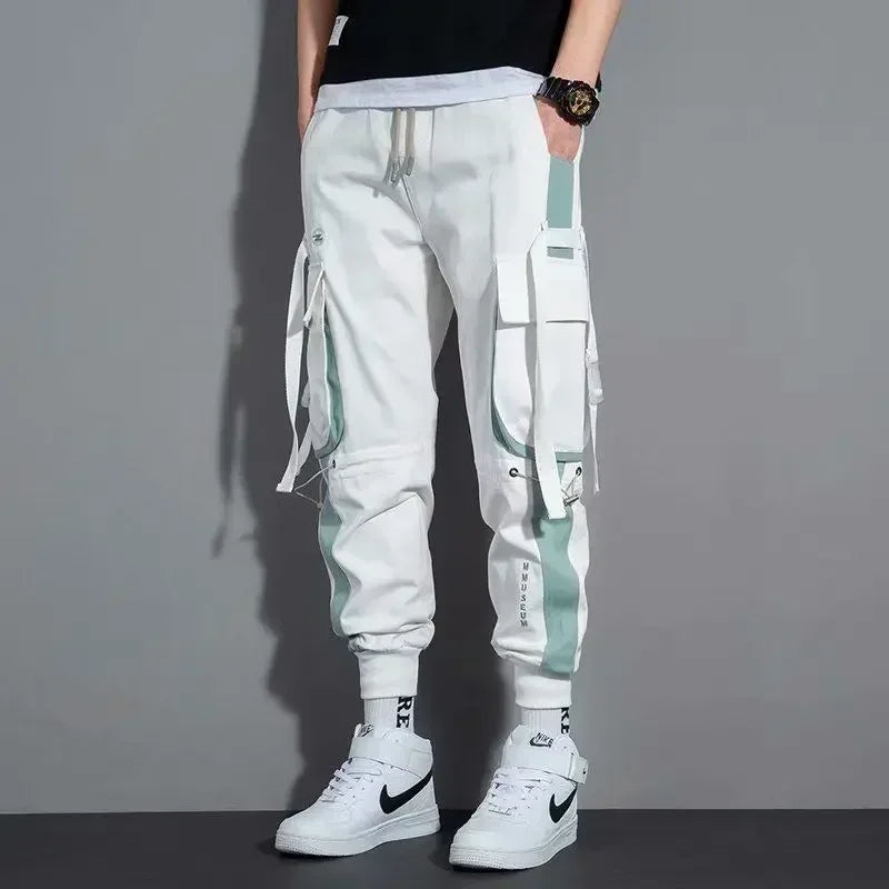 New Streetwear Men's Multi Pockets Cargo Harem Pants Hip Hop Casual Male Track Pants Joggers Trousers Fashion Harajuku Men Pants - Clikcy