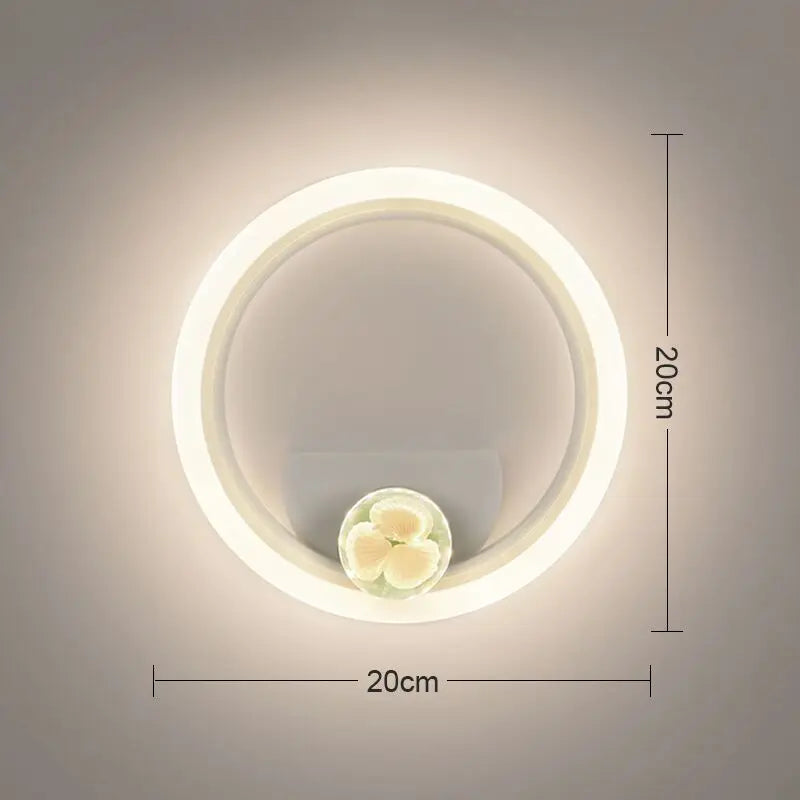 Modern 18W Acrylic LED Wall Light Fixture Corridor Wall Sconce for Living Room Interior Bedroom Decoration  LED Wall Light Lamp - Clikcy