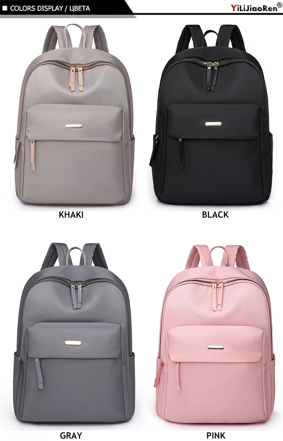 Large Capacity Backpack Woman Waterproof Nylon Back Pack for Women Fashion Ladies Multifunctional Bagpack Outdoor Travel Bag - Clikcy